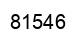Number 81546 black image