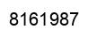 Número 8161987 imagen negro