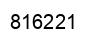 Number 816221 black image
