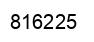 Number 816225 black image