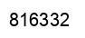 Number 816332 black image