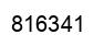 Number 816341 black image