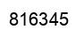 Número 816345 imagen negro