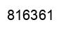 Number 816361 black image