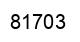 Number 81703 black image