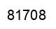 Number 81708 black image