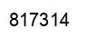 Number 817314 black image