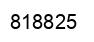 Number 818825 black image