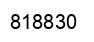 Number 818830 black image