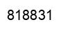 Number 818831 black image