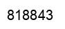 Number 818843 black image