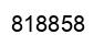 Number 818858 black image