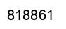 Number 818861 black image
