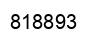 Number 818893 black image