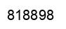 Number 818898 black image
