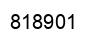 Number 818901 black image