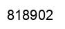 Number 818902 black image
