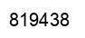 Number 819438 black image