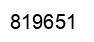 Number 819651 black image