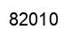 Número 82010 imagen negro