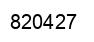 Number 820427 black image