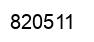 Number 820511 black image