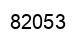 Number 82053 black image