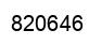 Number 820646 black image