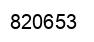 Number 820653 black image