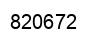 Number 820672 black image