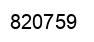 Number 820759 black image