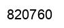 Number 820760 black image