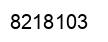 Number 8218103 black image
