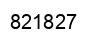 Number 821827 black image