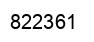 Number 822361 black image