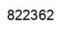 Number 822362 black image