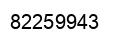Número 82259943 imagen negro
