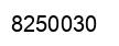 Number 8250030 black image