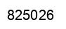 Number 825026 black image