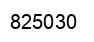 Number 825030 black image