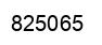 Number 825065 black image