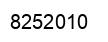 Number 8252010 black image