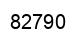 Número 82790 imagen negro