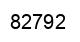 Número 82792 imagen negro