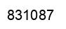 Número 831087 imagen negro
