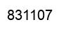 Number 831107 black image