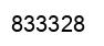 Number 833328 black image