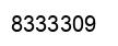 Número 8333309 imagen negro