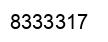 Número 8333317 imagen negro