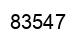 Number 83547 black image